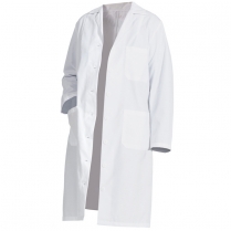 Fashion Seal Ladies' Poplin 41" Lab Coat - 3 Pocket / 2-Pc Back Belt with Button Closure / Fitted Back