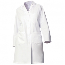 Fashion Seal Ladies' Heavyweight Twill 39" Lab Coat - 3 Pocket / 2-Pc Back Belt with Button Closure