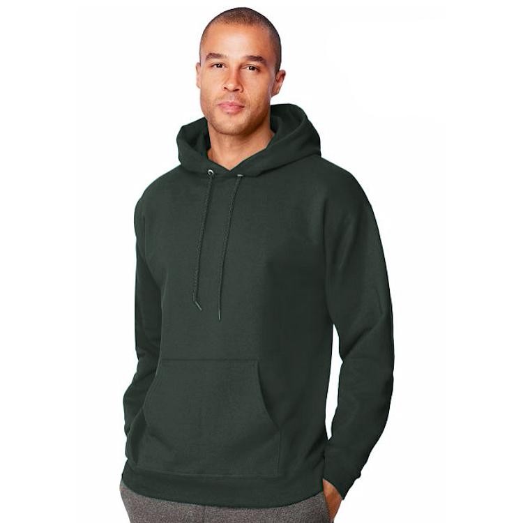 Hanes 9.7 oz. Ultimate Cotton 90/10 Pullover Hood, Small, ASH at   Men's Clothing store