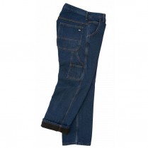 Key Performance Comfort Denim Fleece Lined Dungaree, Relaxed Fit