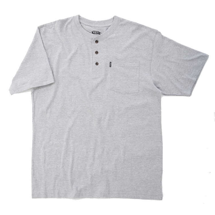 Key Apparel Men's Heavyweight Long Sleeve Pocket T-Shirt