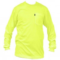 Key Enhanced Visibility Waffle Knit Pocket T-Shirt Long Sleeve 