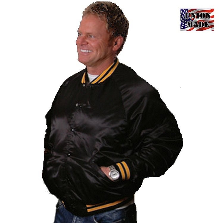 King Louie Pro Satin Quilt Lined Award Jacket with Striped Trim - Product Details All Seasons ...