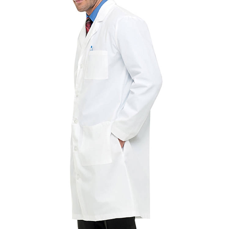 CLEARANCE Landau Men's Lab Coat - 65% Poly/35% Combed Cotton Antimicrobial