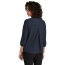 Mercer+Mettle Women's Stretch Crepe 3/4-Sleeve Blouse - On Model - Night Navy - Back