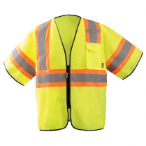 OccuNomix Mesh Two-Tone Safety Vest with Zipper - Class 3