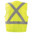 OccuNomix Value X-Back Mesh Safety Vest with Zipper - Class 2