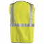 OccuNomix FR Single Stripe 5 Point Break-Away Solid Safety Vest - Class 2 CAT 2