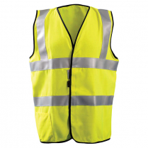 OccuNomix FR Certified Dual Stripe Solid Safety Vest - Class 2 CAT 2