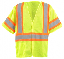 OccuNomix Mesh Two Tone 5 Point Break Away Safety Vest - Class 3