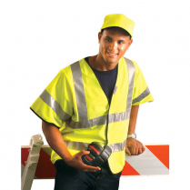 OccuNomix Solid Dual Stripe Safety Vest with Zipper - Class 3