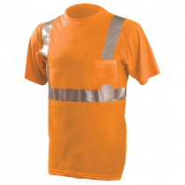 OccuNomix 5.3 oz. Short Sleeve Wicking T-Shirt with Pocket - Class 2