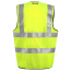 OccuNomix Premium Dielectric Solid Surveyor Safety Vest with Zipper - Class 2