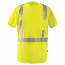 OccuNomix 3.8 oz. Short Sleeve OCX Patented Segmented Tape T-Shirt with Pocket - Class 2