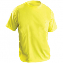OccuNomix 3.8 oz. Non-ANSI Short Sleeve Wicking Birdseye T-Shirt with Pocket