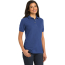 Port Authority Ladies' Heavyweight Cotton Pique Polo - On Model - Royal - Three Quarter