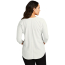 Ladies' Concept 3/4 Sleeve Soft Split Neck Top - On Model - Ivory Chiffon - Back