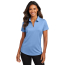 Port Authority Ladies City Stretch Polo - On Model - Swiss Blue - Front