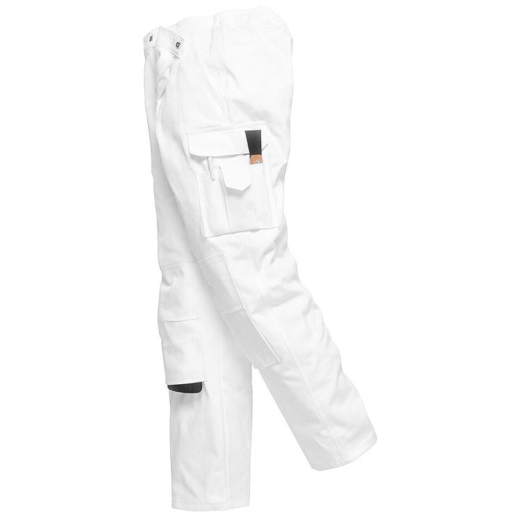 Portwest Painters Durable Workwear Absorbent 100% Cotton Cargo Trouser