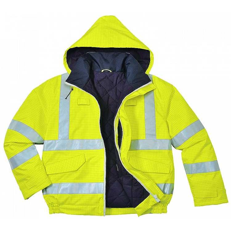 Portwest Extreme Hi Vis Bomber Jacket Waterproof and Breathable With Taped Seams