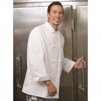 Chef Designs Eight Knot Button Chef Coat w/Thermometer Pocket