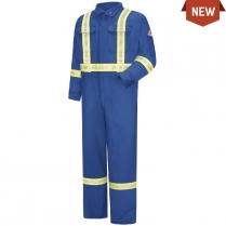 Bulwark Premium Coverall With CSA Compliant Reflective Trim, 7oz - Excel Fr Comfortouch