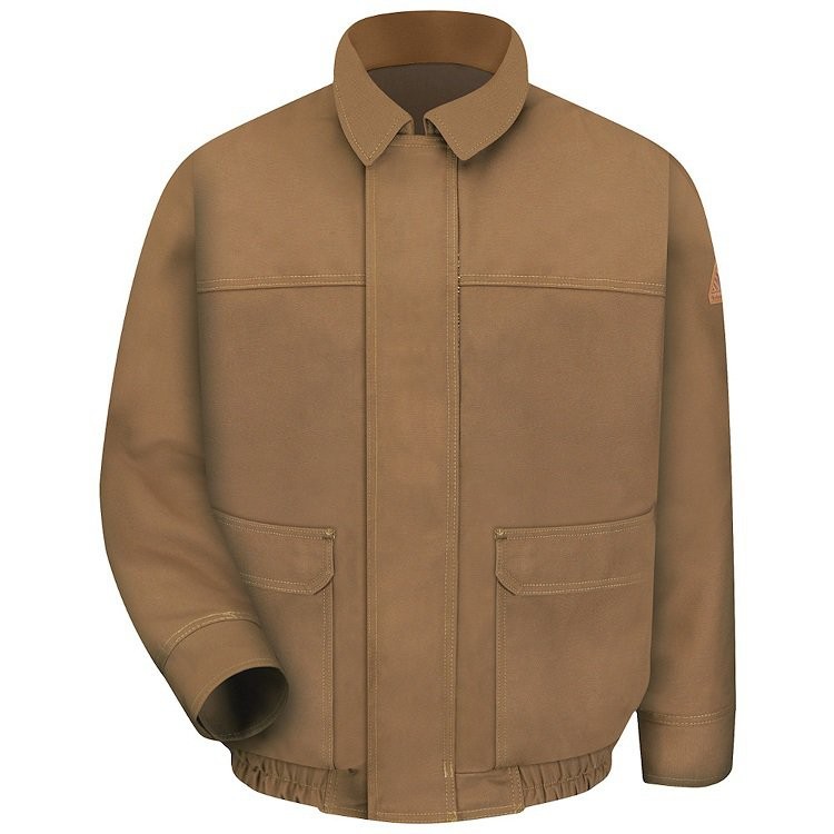 Bulwark FR Excel FR ComforTouch Brown Duck Lined Bomber Jacket HRC3