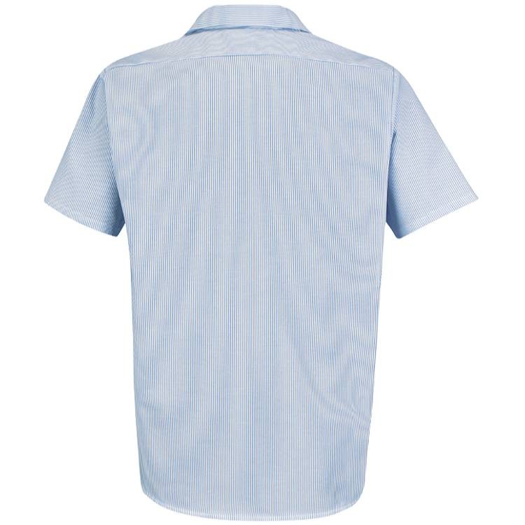 Red Kap Men's Industrial Stripe Short Sleeve Work Shirt