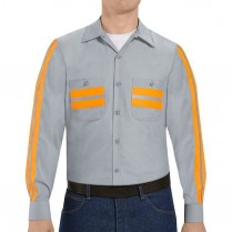 Red Kap Men's Enhanced Visibility Long Sleeve Shirt