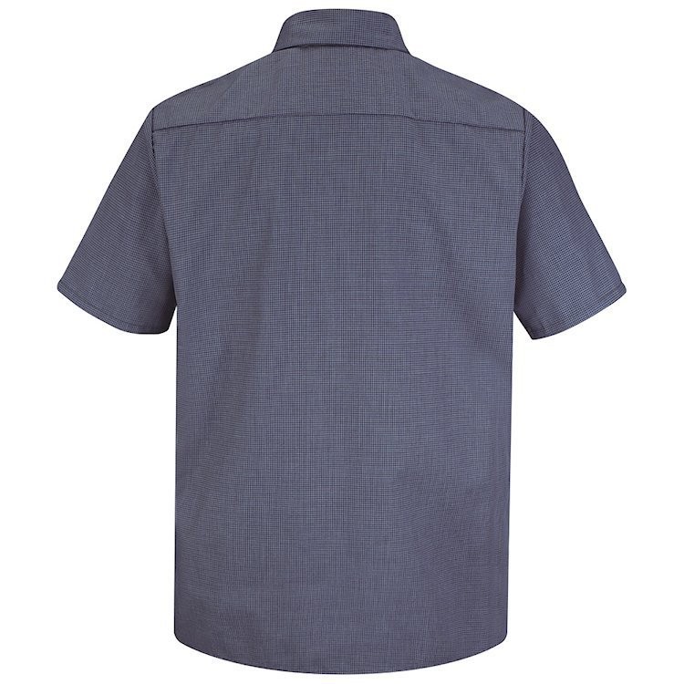 Red Kap Men's Industrial Micro-Check Short Sleeve Work Shirt