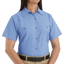 Red Kap Women's Industrial Poplin Short Sleeve Shirts