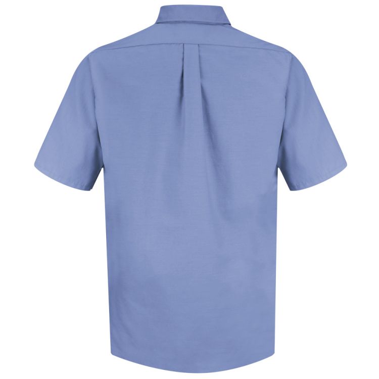 Red Kap Men's Short Sleeve Button-Down Collar Poplin Dress Shirt