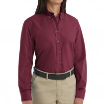 Red Kap Women's Long Sleeve Button-Down Collar Poplin Dress Shirt