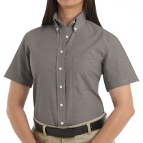 Red Kap Women's Executive Button-Down Collar SS Oxford Dress Shirt