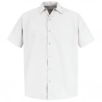Red Kap Men's Specialized SS Pocketless Polyester Work Shirt