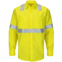 Red Kap Hi-Visibility Class 2 Level 2 Long Sleeve Ripstop  Work Shirt