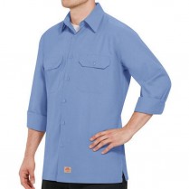 Red Kap Men's Solid Ripstop Long Sleeve Shirt