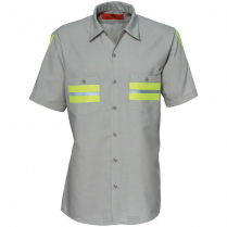Reed 65% Polyester / 35% Cotton Enhanced Visibility Short Sleeve Shirt