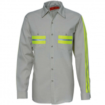 Reed 65% Polyester / 35% Cotton Enhanced Visibility Long Sleeve Shirt