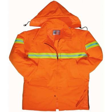 Snap 'n' Wear 2-Ply Construction Fluorescent Orange Sweatshirt