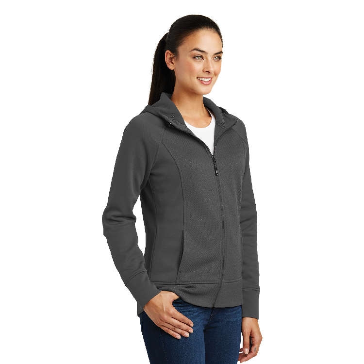 Sport-Tek® Ladies' Rival Tech Fleece Full-Zip Hooded Jacket
