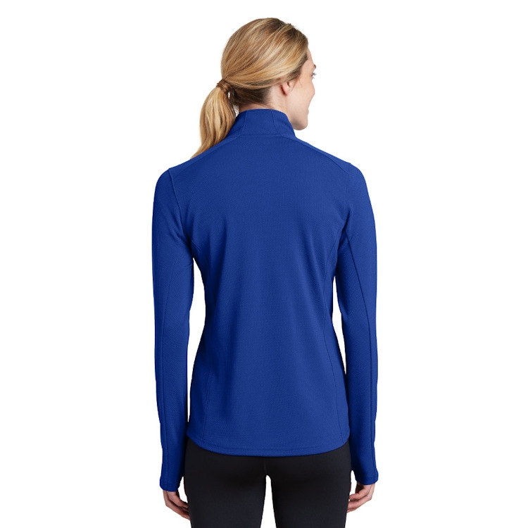Sport-Tek® Ladies' Sport-Wick® Textured 1/4-Zip Pullover