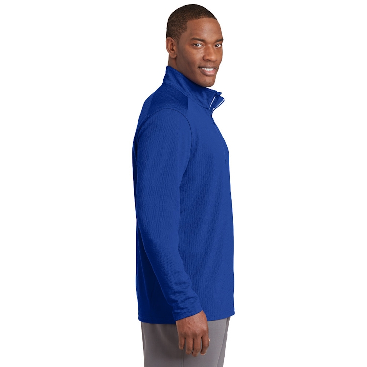 Sport-Tek® Sport-Wick® Textured 1/4-Zip Pullover