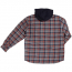 Tough Duck Fooler Front Quilt Lined Flannel Hooded Shirt