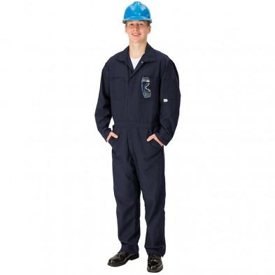 Grey TOPPS SAFETY CO07-5530-Tall/62 CO07-5530 NOMEX Coverall 4.5 oz Tall/Size 62 5-11 1/2 to 6-3 