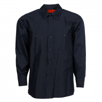 Pinnacle Worx 100% Cotton Men's Wrinkle Resistant Long  Sleeve Industrial Work Shirt