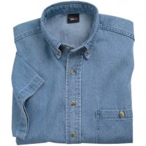 Union Line Men's Short Sleeve Denim Shirt