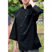 Uncommon Threads 3/4 Sleeve 10 Button Easy Care Twill Chef Coat