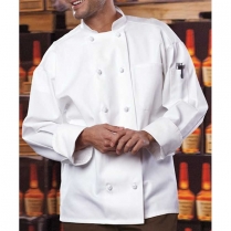 Uncommon Threads Classic Twill with Mesh Back with 10 Knot Button Chef Coat