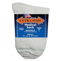 Extra Wide Sock Co Extra Wide Extra Wide Medical Quarter Socks - 3 Per Bag